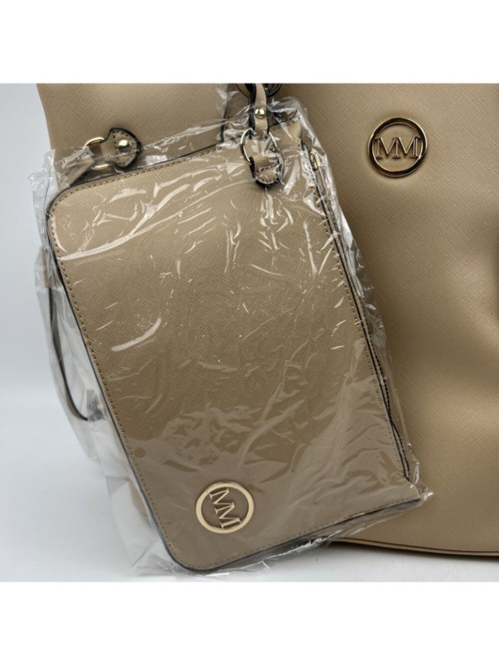 Marilyn Monroe new w/tags faux leather Large tote w/gold detail & red interior - Picture 2 of 15